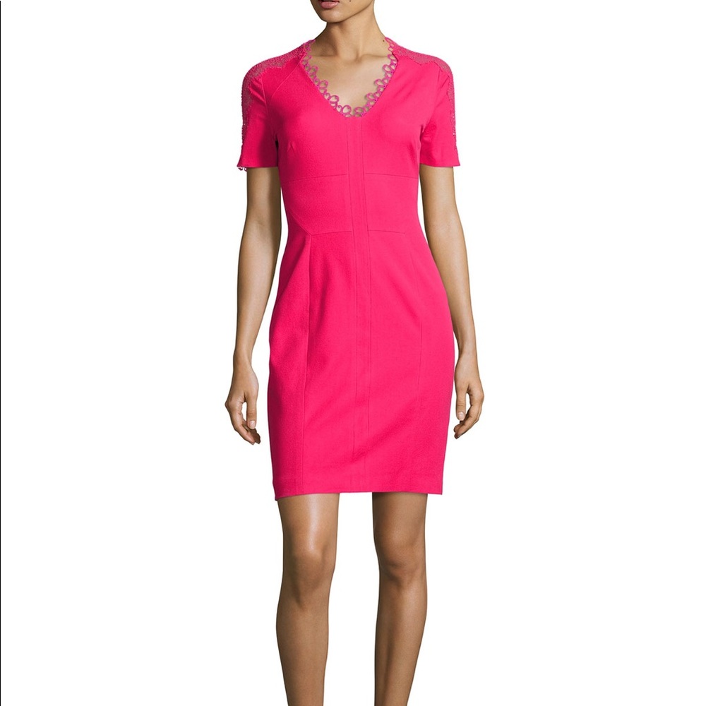 NWT Elie Tahari Ainsley classy dress embroidered